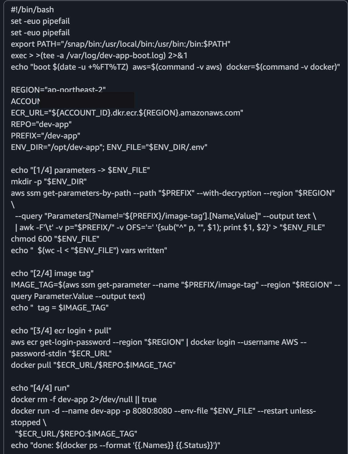 User Data 스크립트, 4단계 부팅